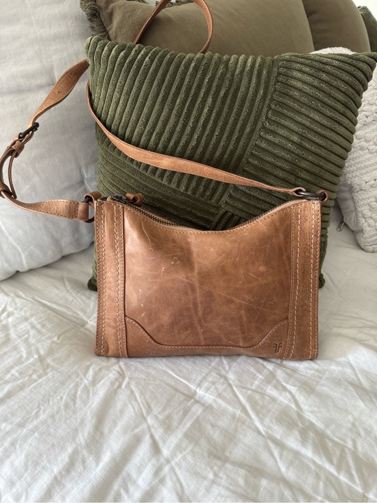 Frye Handbags - Frye Cognac Leather Crossbody Bag with Adjustable Strap